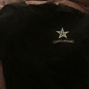 Chrome hearts V neck T shirt
